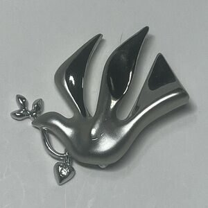 “Peace on Earth” Louis Giusti Silver Dove Brooch